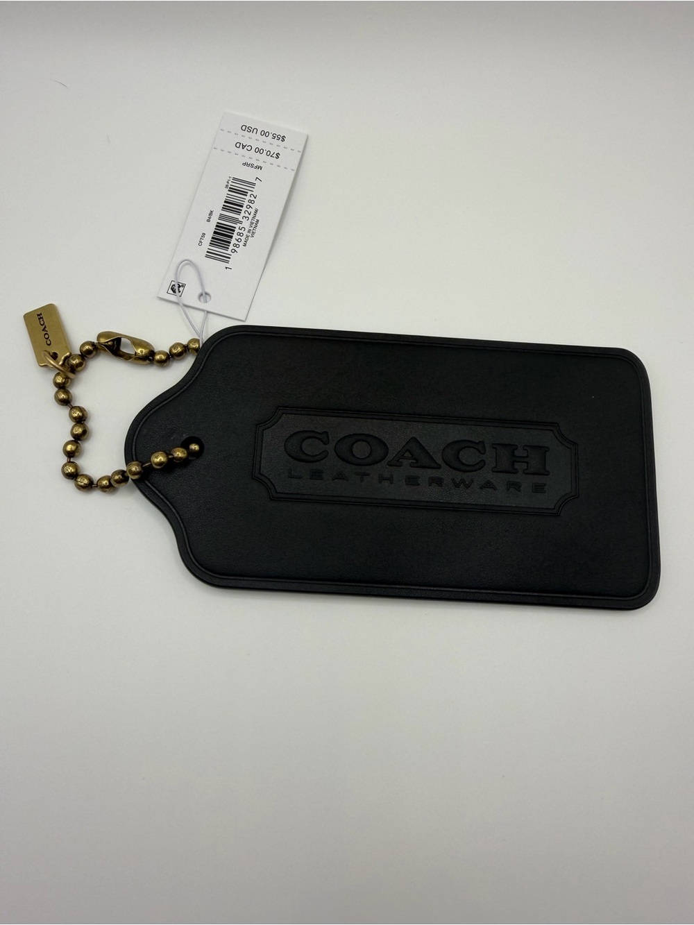 NWT Coach Oversized Hangtag Bag Charm